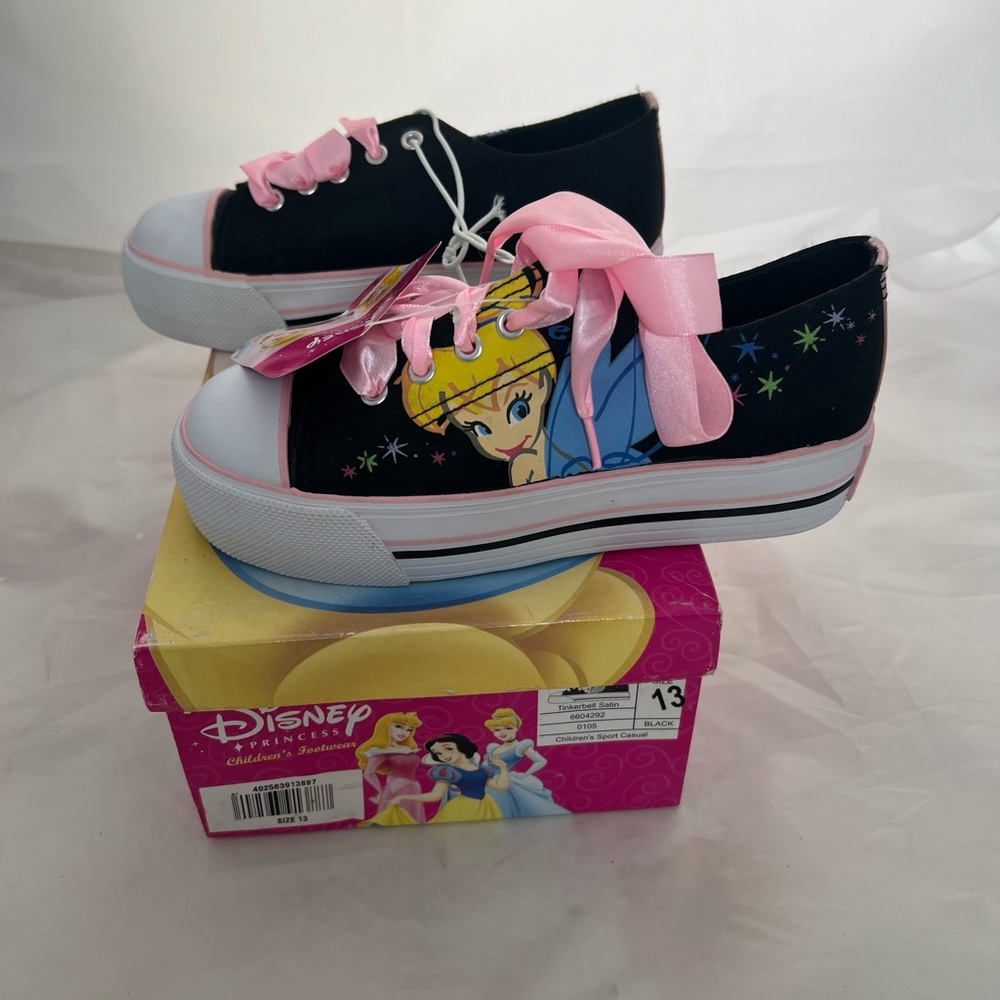 DISNEY PRINCESS - CHILDREN’S FOOTWEAR - TINKERBELL SATIN - SIZE 13